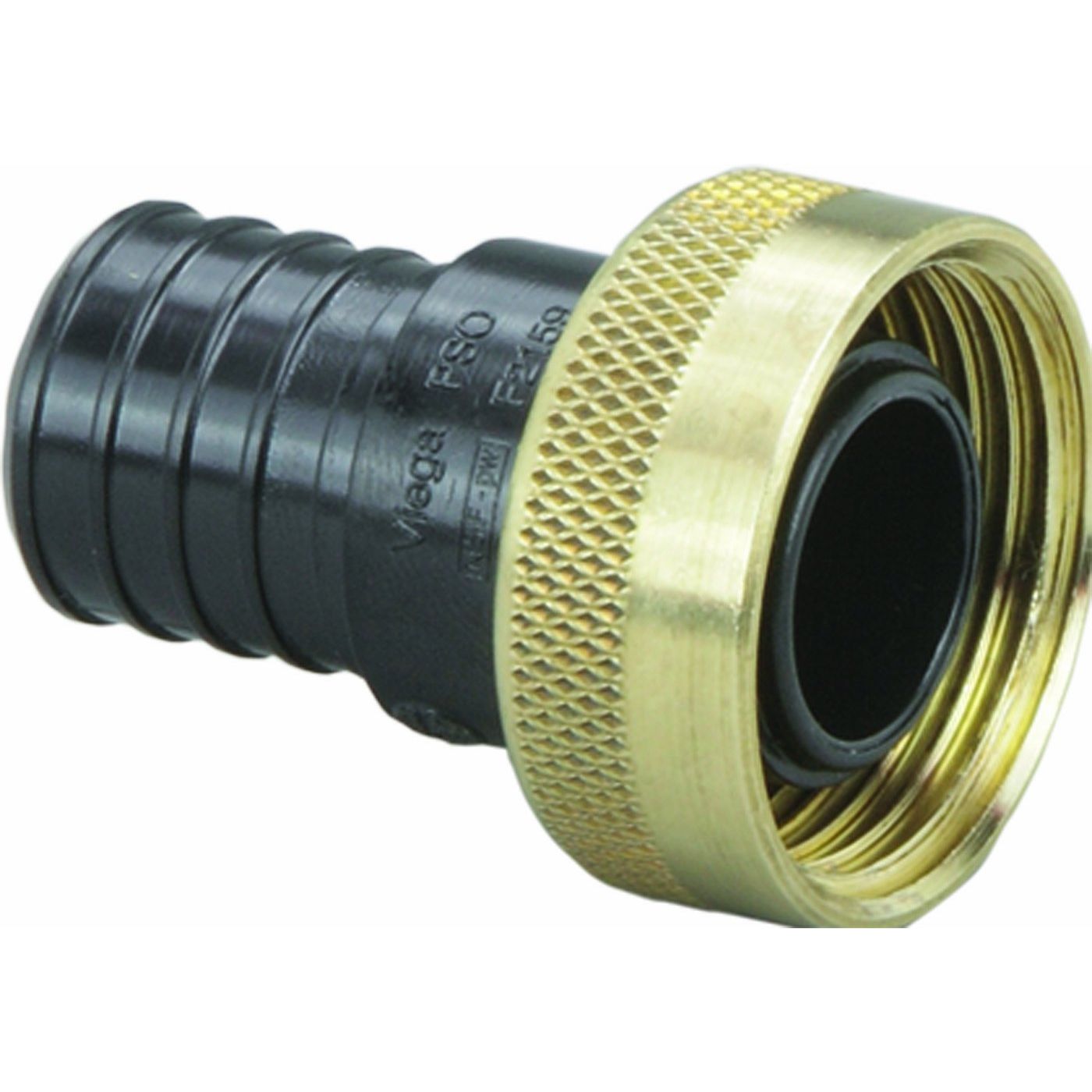 Viega 50151 PureFlow Zero Lead Poly Alloy PEX Crimp Supply Adapter with 1-Inch by 1 Crimp x Manabloc Supply, 50-Pack