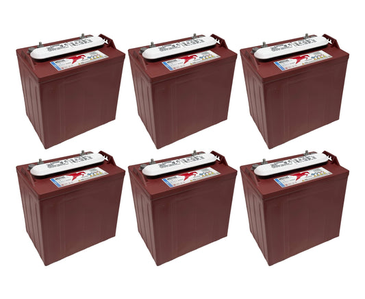 Trojan T-875 8V 170Ah Deep Cycle Lead Acid Battery – Set of 6