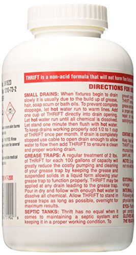 Thrift T-200  Drain Cleaner 2 lb