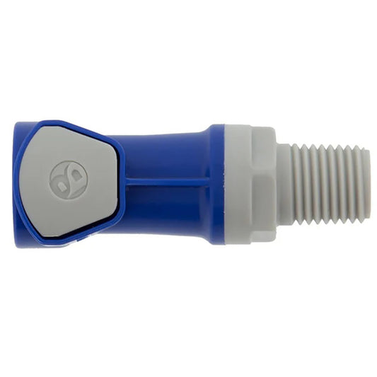Battery Watering Technologies Threaded Female Connector Blue 1/4"