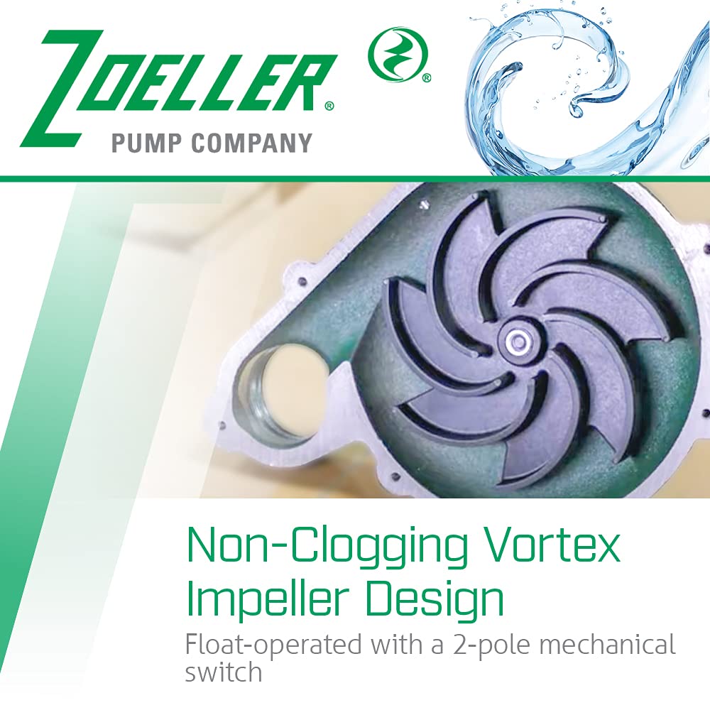Zoeller Zoeller 267-0001 1/2 HP Automatic Submersible Sewage and Effluent Pump