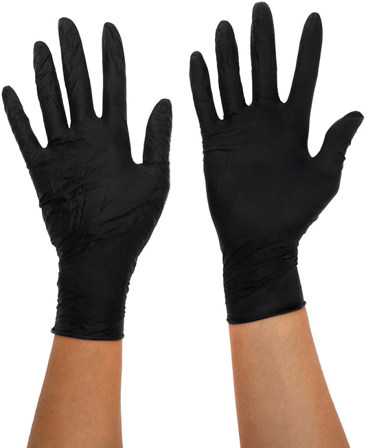 BLACK MAMBA Nitrile Workshop Maintenance Gloves - Black, Medium