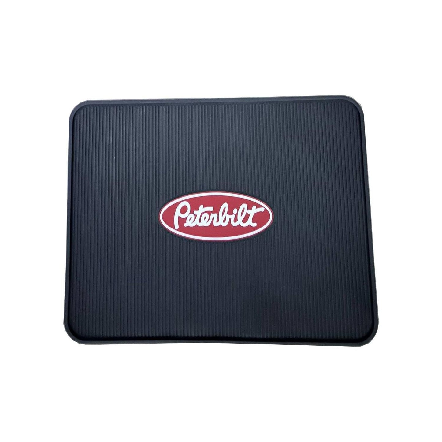 Peterbilt Logo Rubber Semi Truck Front Floor Mat Set | 2004 & Older - Part # FMPBV3000A-NG