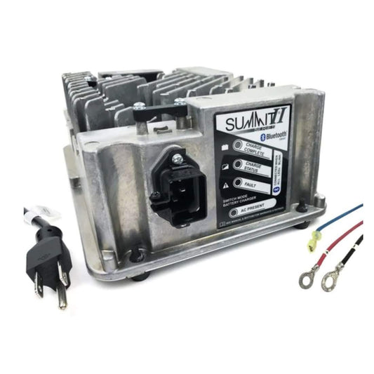 Lester Summit Series II Battery Charger 650W 36/48V, 5/16-in Ring Terminals with QD Lockout, 6 Ft