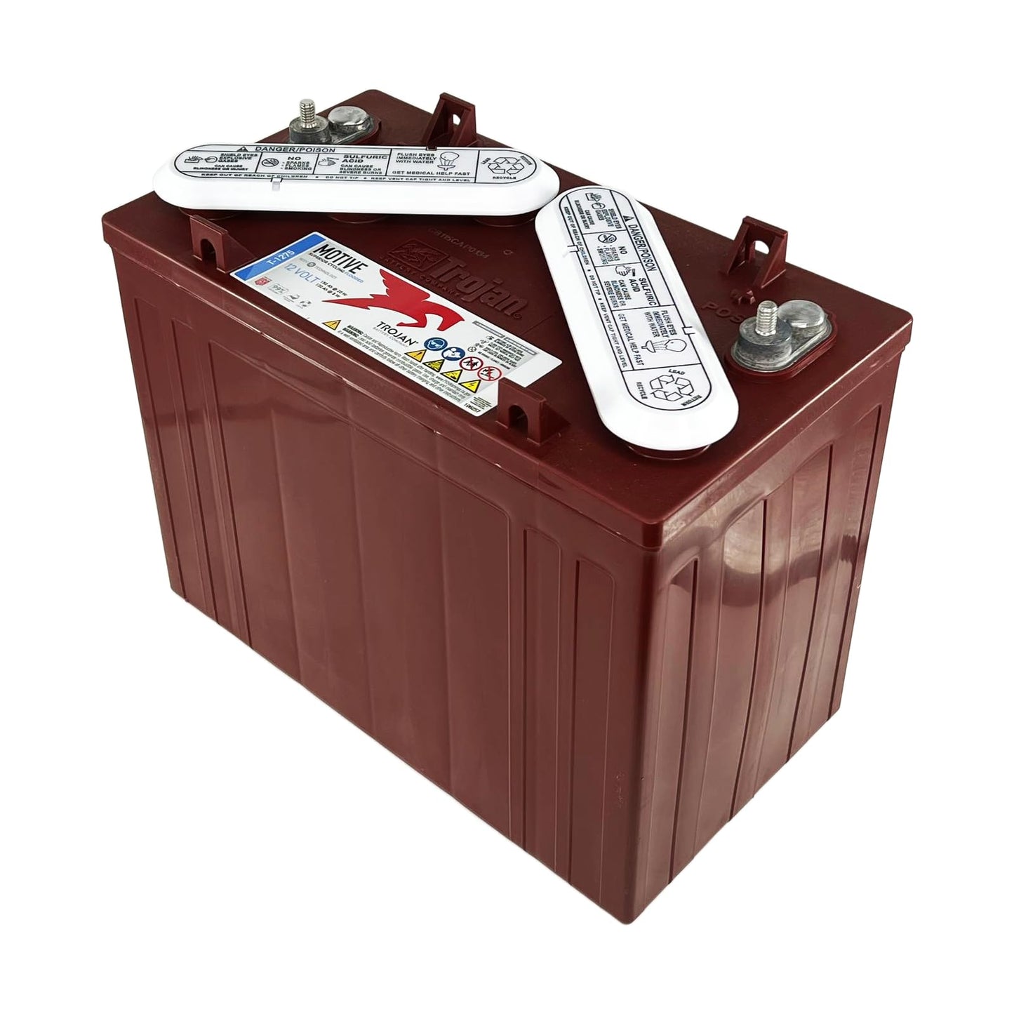 Trojan T-1275 12V Flooded Lead Acid Battery, 150Ah 20-Hr Rate - Set of 8