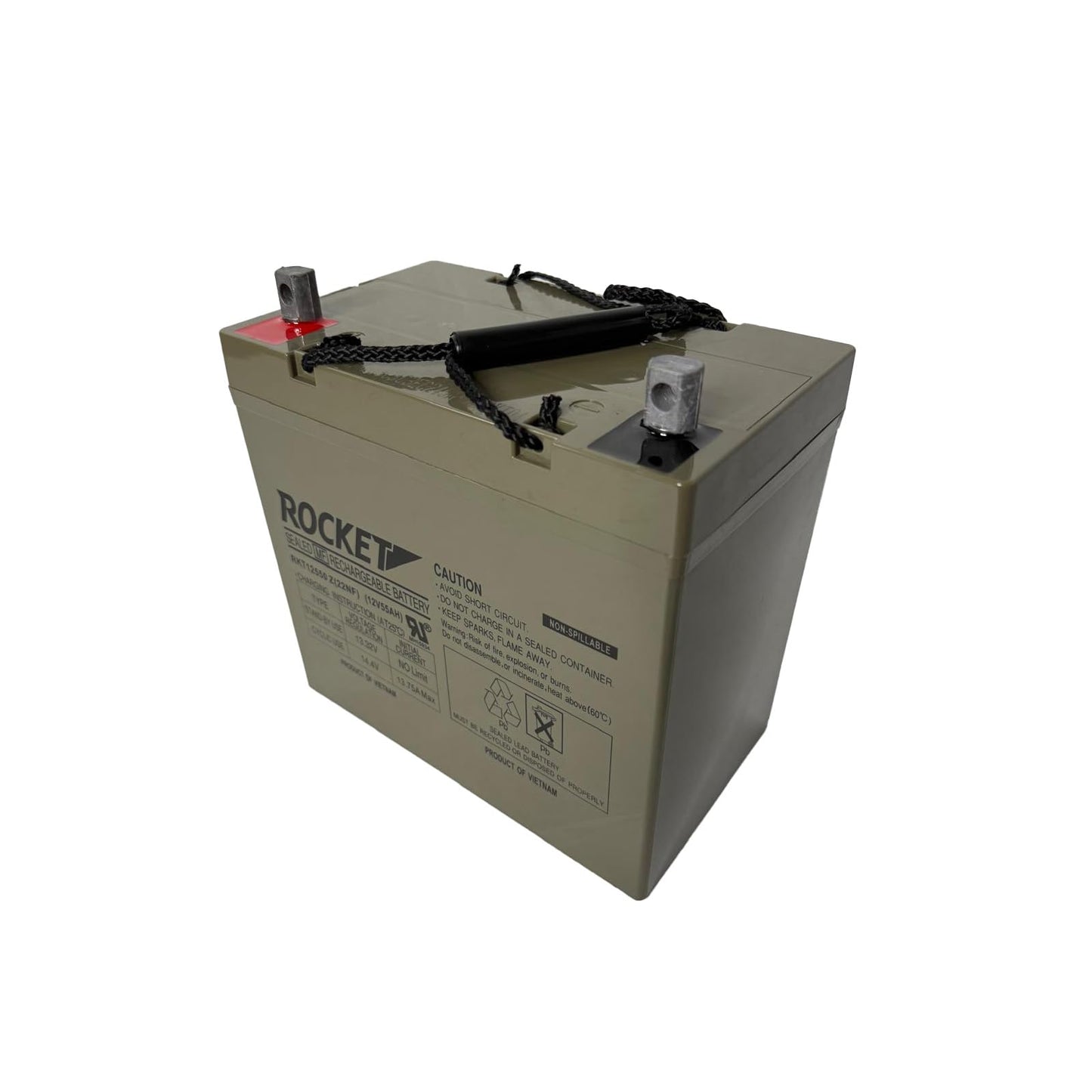 ROCKET RKT12550 Z (22NF) 12V 55Ah SLA AGM Battery, Z Terminal – UPS Systems, Mobility Scooters
