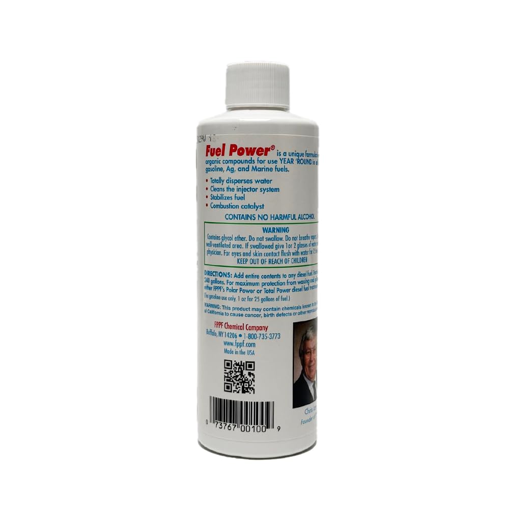 FPPF Fuel Power® 00100 Diesel & Gas Fuel Treatment – 8 oz. (Pack of 6)