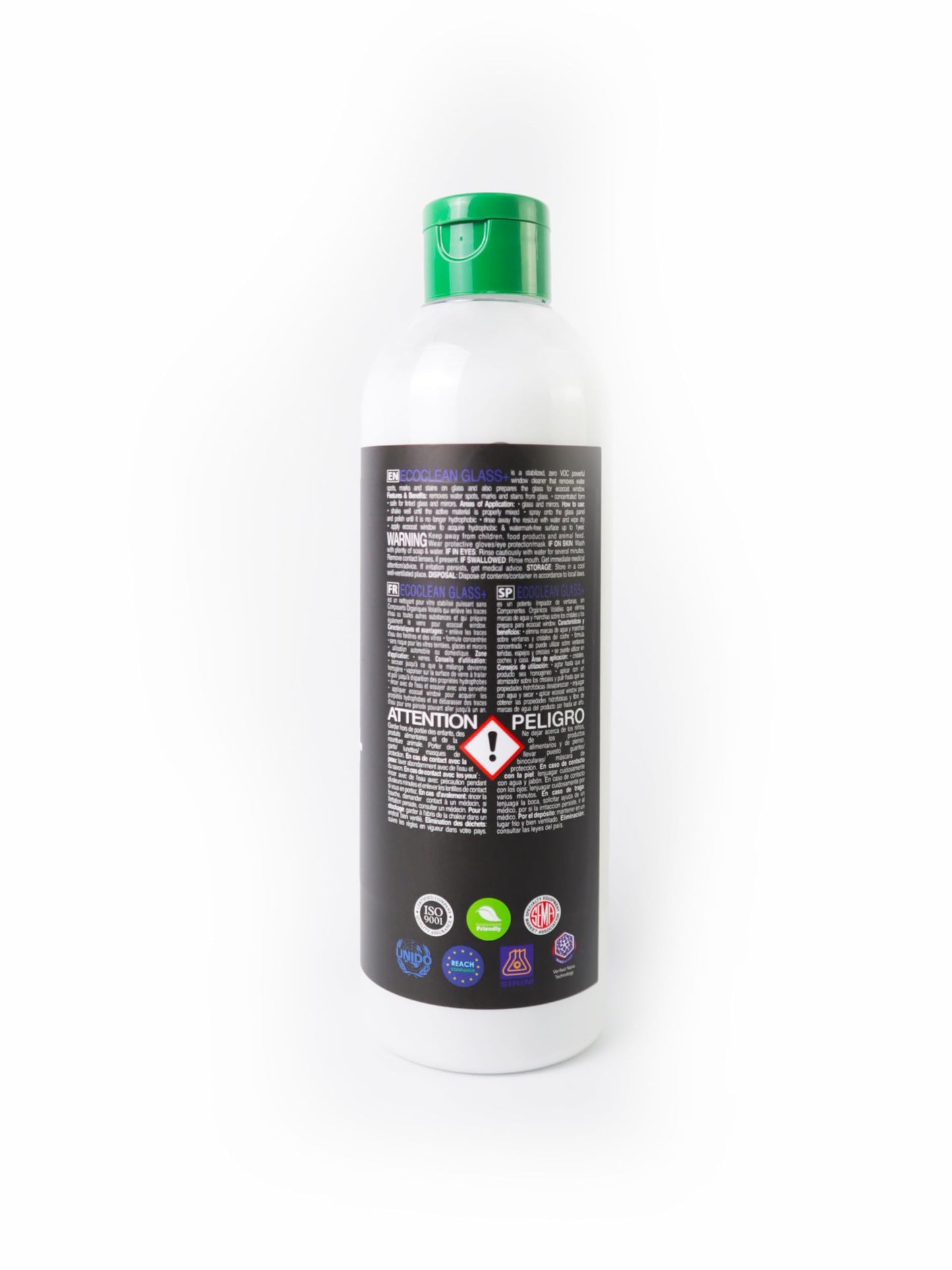 IGL Ecoclean Glass + Water Spot Eraser (500ml) – Streak-Free, Nano-Enhanced Glass Cleaner for Crystal Clear Visibility