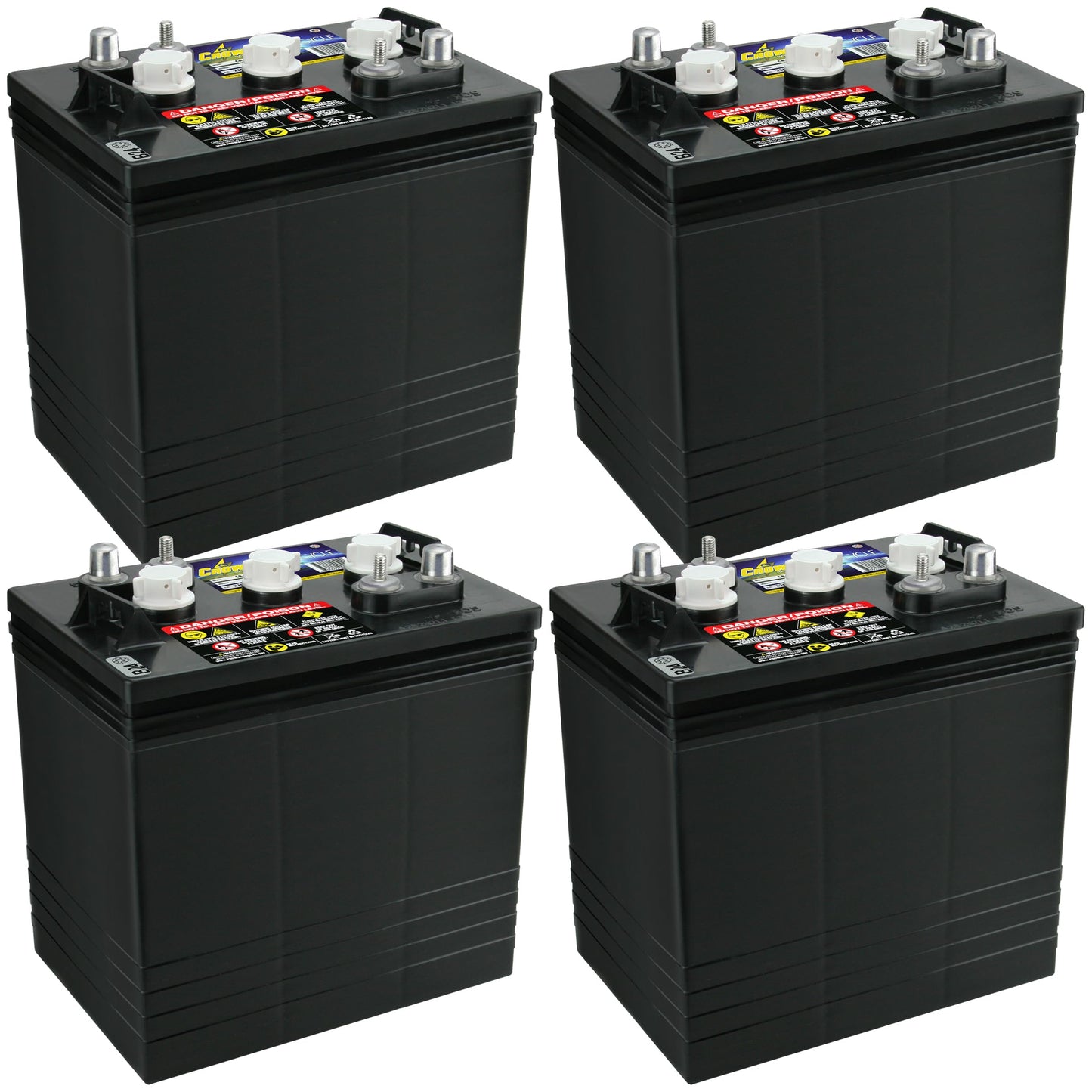 PowerStar Crown CR-220 Group GC2 6V 220 AH Battery X4