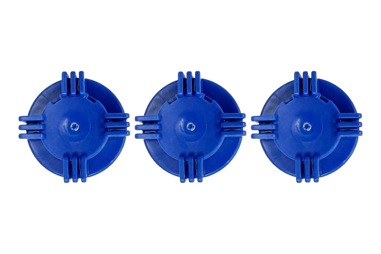 Stone River Golf Cart Battery Vent Cap - 1/4 Turn Bayonet Style (Color: Blue) Pack of 3
