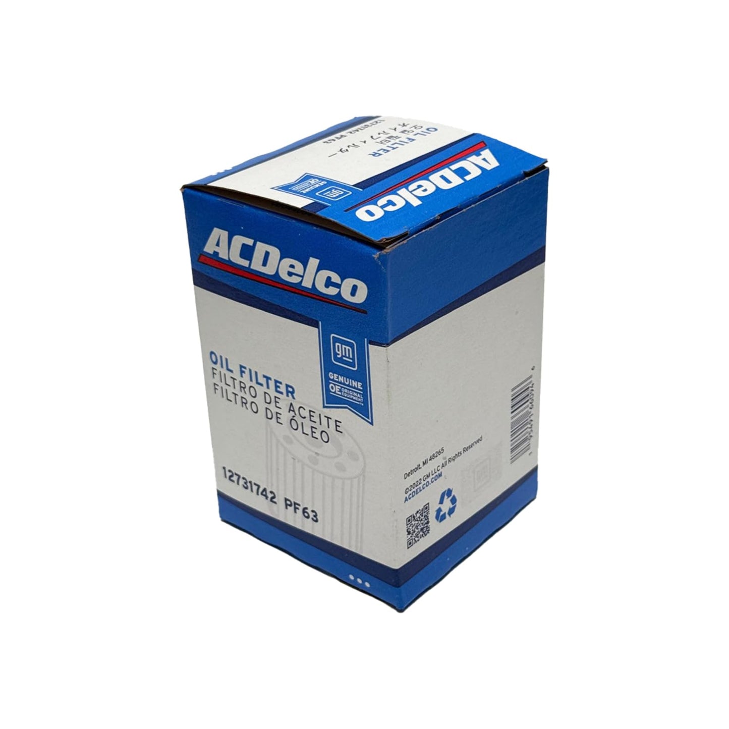 ACDelco GM PF63 (12731742) Original Equipment Engine Oil Filter (Case of 12)