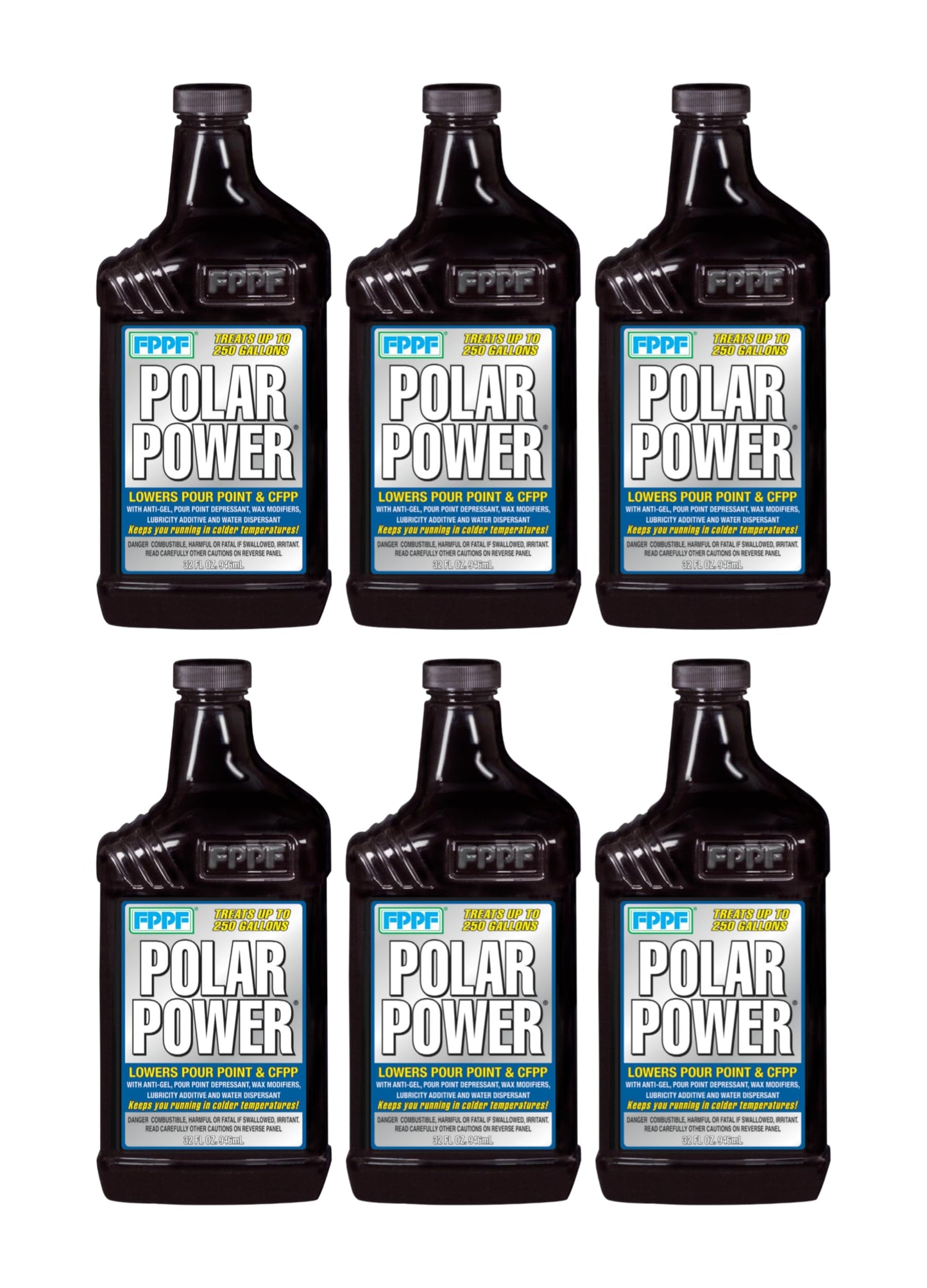 FPPF Polar Power® 00106 Diesel Fuel Treatment – 32 oz. (Pack of 6)