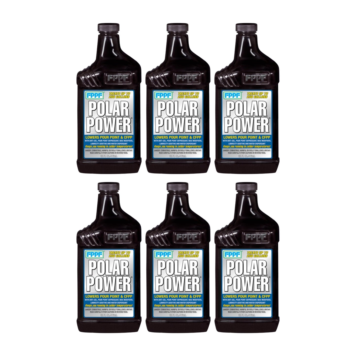 FPPF Polar Power® 00106 Diesel Fuel Treatment – 32 oz. (Pack of 6)
