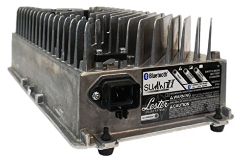 Lester Summit Series II Battery Charger - 1050W 24/36/48V with 2-Blade Gray Molded Crowsfoot Plug with 8.5 Ft. DC Cord
