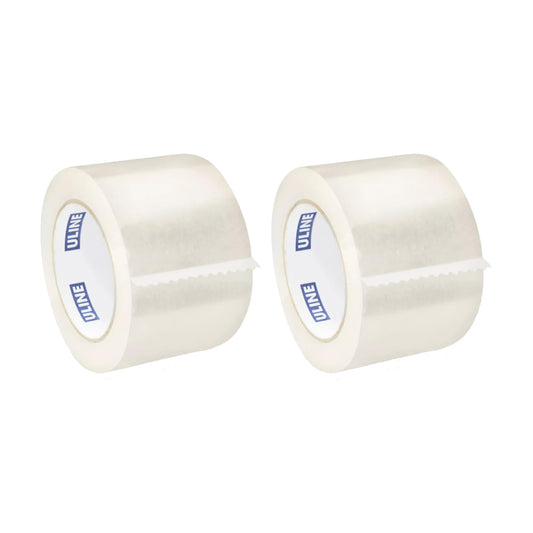 ULINE Industrial Shipping and Packing Tape - 3" x 110 Yards, 2.0 Mil (Pack of 2)