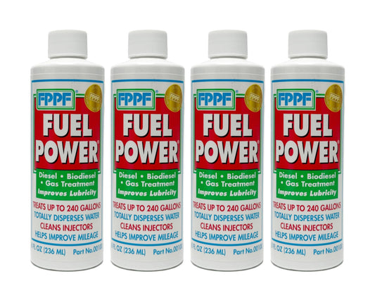 FPPF Fuel Power® 00100 Diesel & Gas Fuel Treatment – 8 oz. (Pack of 4)