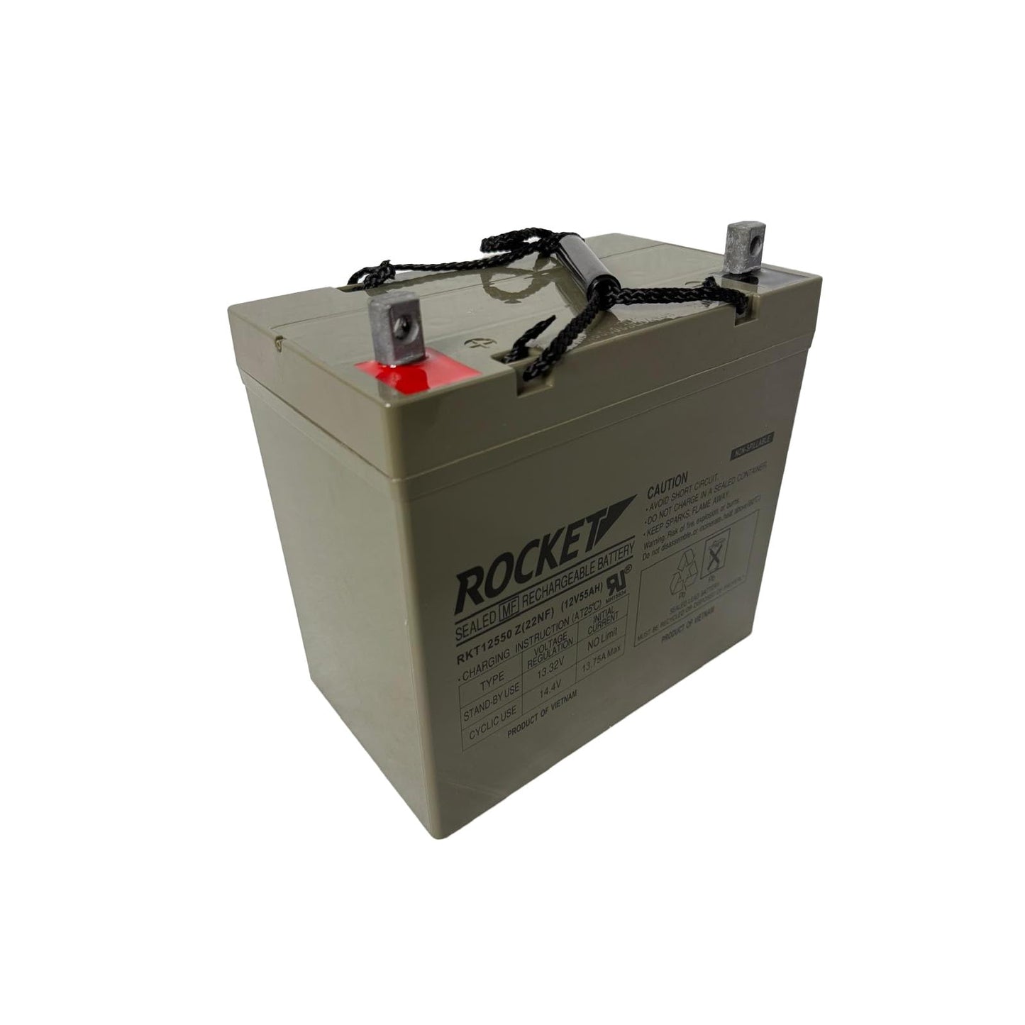 ROCKET RKT12550 Z (22NF) 12V 55Ah SLA AGM Battery, Z Terminal – UPS Systems, Mobility Scooters