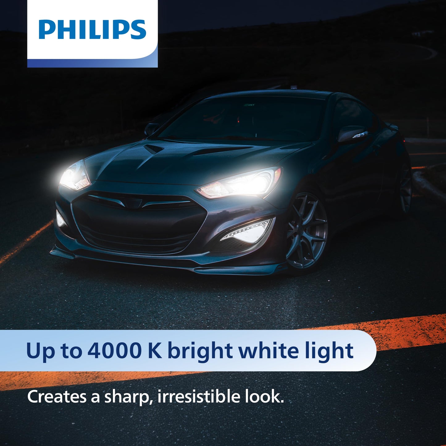 Philips Automotive Lighting H7 CrystalVision Platinum Superior Upgrade Automotive Replacement Bright White Headlight Bulb, Fits Select High Beam, Low Beam, Fog Positions (2 Pack)