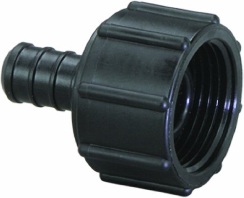 Viega PureFlow Zero Lead Poly Alloy PEX Crimp Port Adapter with 1/2-Inch by 1/2-Inch Crimp x Manabloc Port