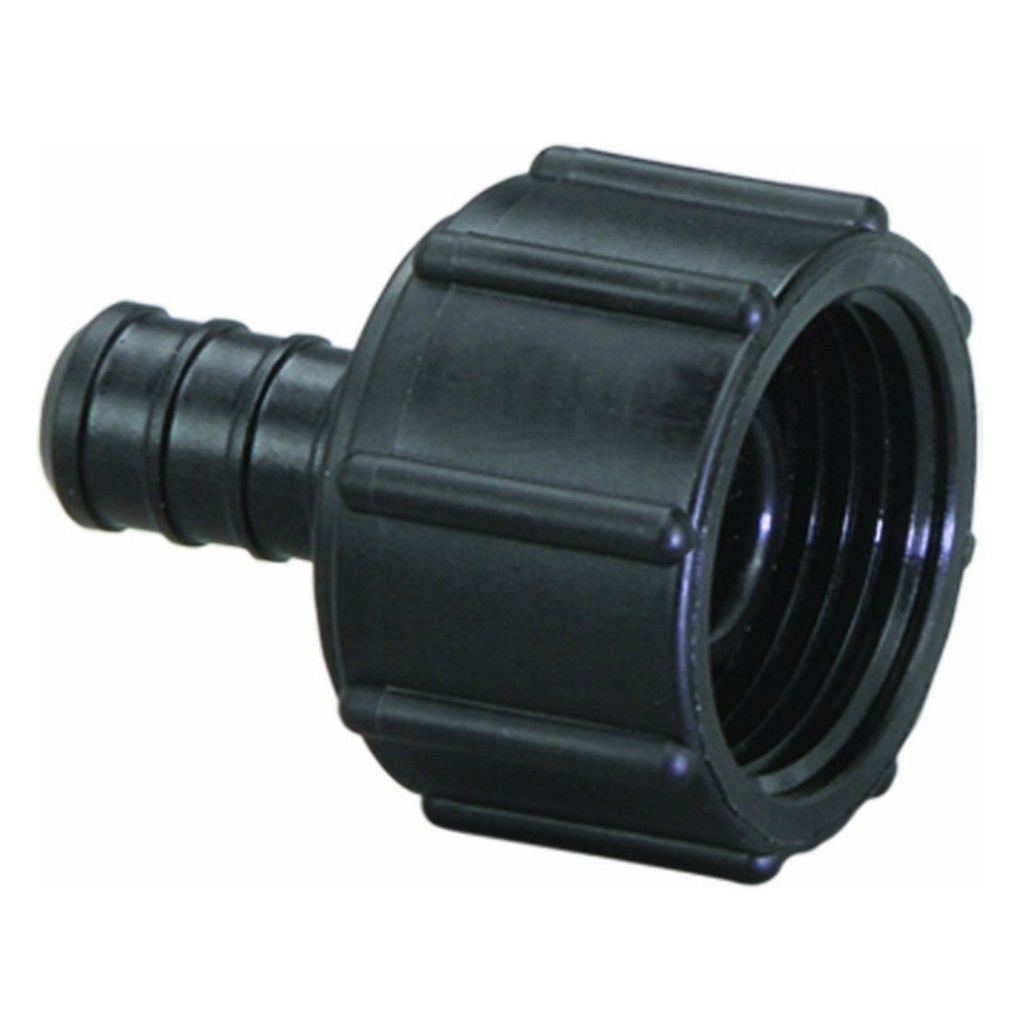 VIEGA 50023 Pureflow Zero Lead Poly Alloy Pex Crimp Port Adapter with 3/8" x 1/2" Crimp x Manabloc Port (25-Pack)