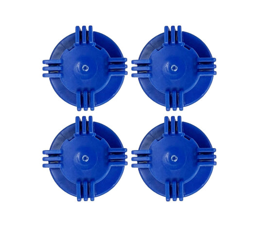 Stone River Golf Cart Battery Vent Cap - 1/4 Turn Bayonet Style (Color: Blue) Pack of 4