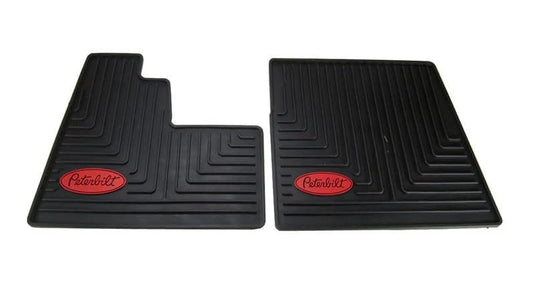 Peterbilt Ribbed Slush Series Rubber Front Floor Mat Set | Part # FMPBSLUSH-NG
