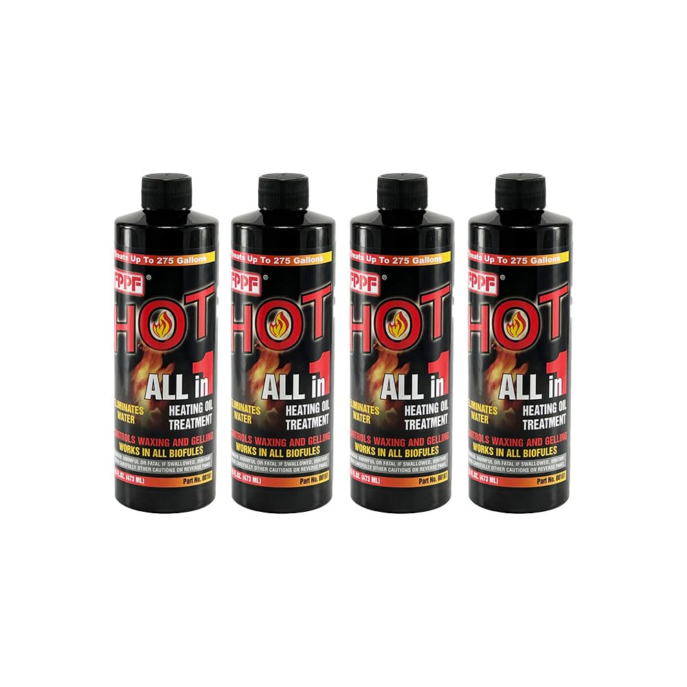 FPPF 00161 Hot All-in-1 Heating Oil Treatment, 16oz Bottle – Pack of 4