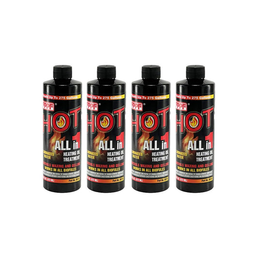 FPPF 00161 Hot All-in-1 Heating Oil Treatment, 16oz Bottle – Pack of 4