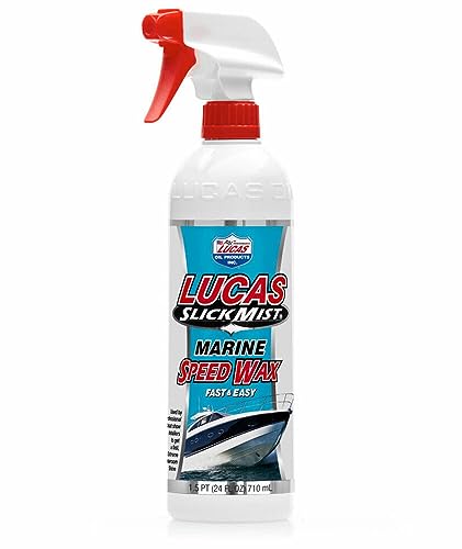 Lucas Oil 10980 Slick Mist Marine Speed Wax - 24 Ounce (Pack of 12)
