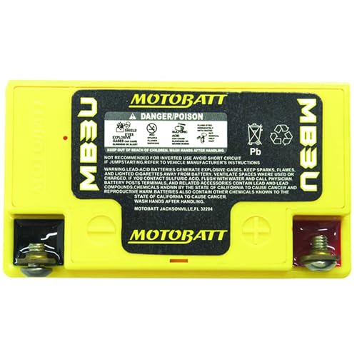 MotoBatt DB Electrical MB3U New Battery For Motobatt 3.8Ah, Xl600R 600Cc 1983-1987, Xl500R 1982, Xl350R 1984-1985, Xl250R 1982-1987, Yam50 1985-2000, Xt250 1984 YB3LA YB3LB