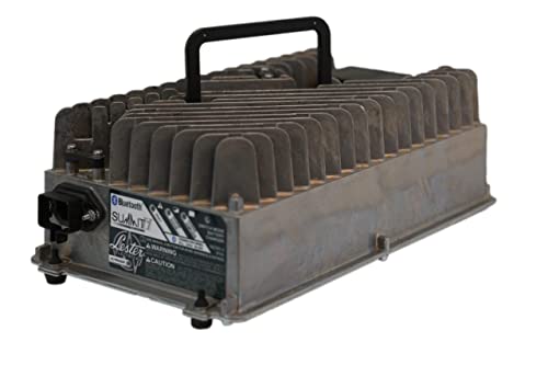 Lester Summit Series II Battery Charger - 1050W 24/36/48V with 2-Blade Gray Molded Crowsfoot Plug with 8.5 Ft. DC Cord