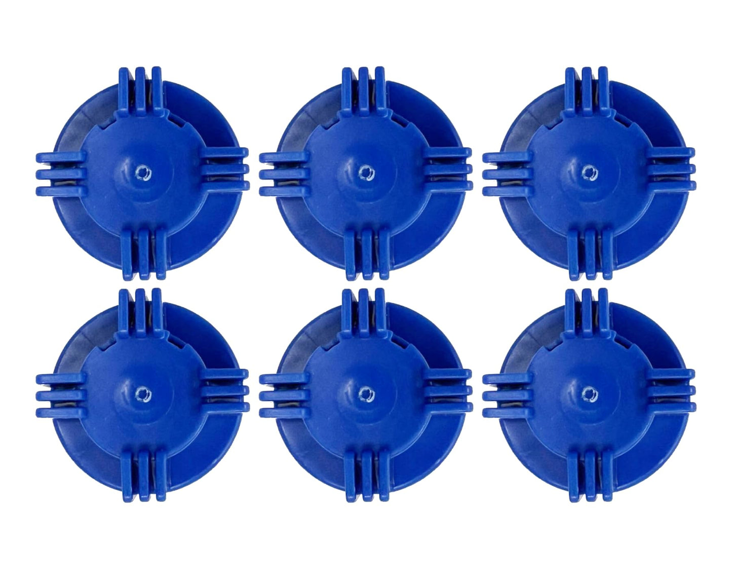 Stone River Golf Cart Battery Vent Cap - 1/4 Turn Bayonet Style (Color: Blue) Pack of 6