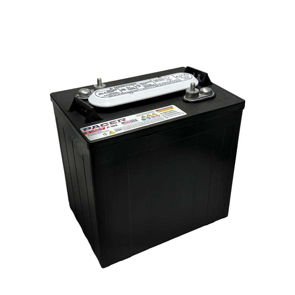 (Set of 2) Pacer P-105 6 Volt 220Ah Deep Cycle Battery - Compatible with T-105 T-605