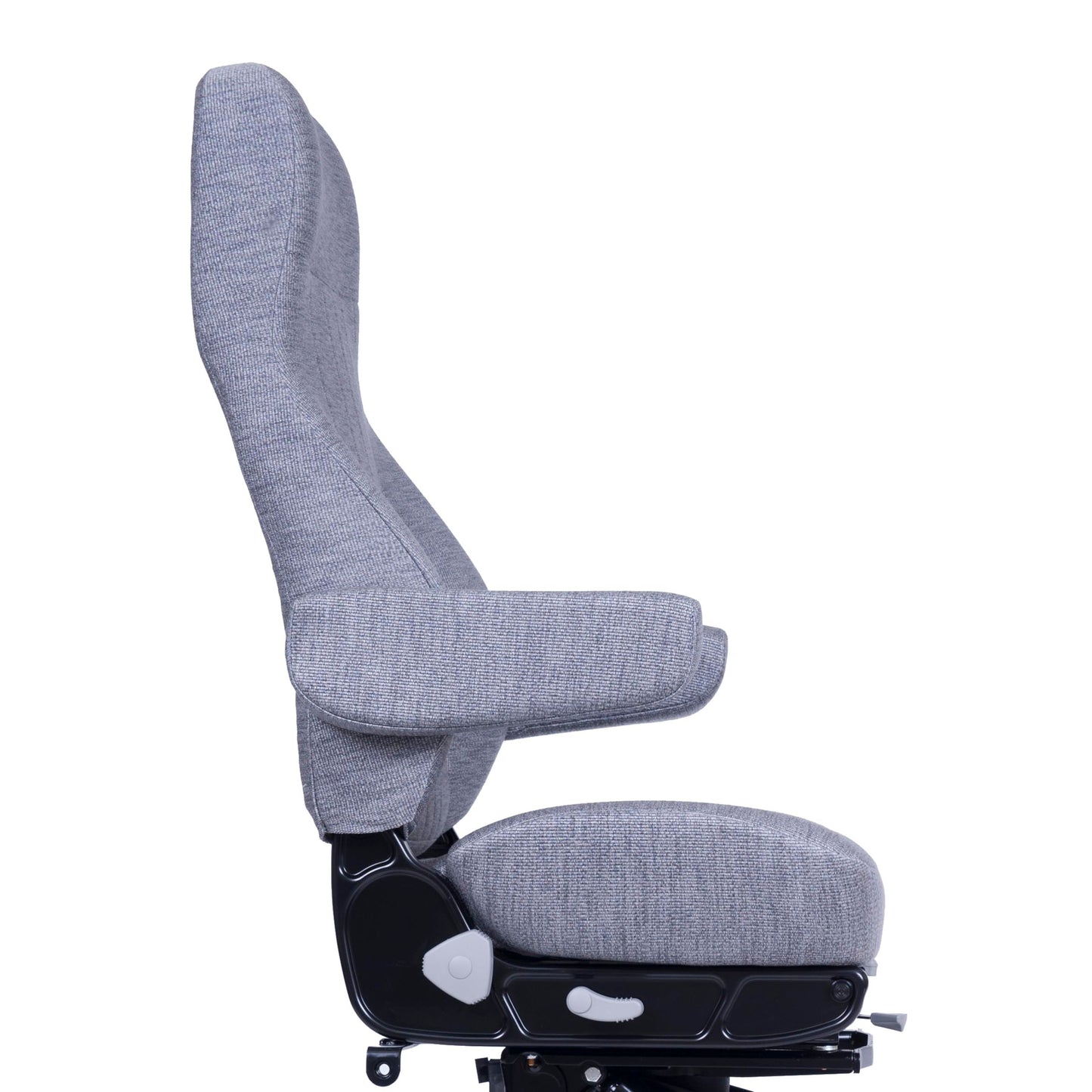 National Seating 50764.361 Truck Seat, HiPro 95 Air Suspension, Medium Gray Mordura Cloth, Hi-Back, 15 in. Ratcheting Armrests