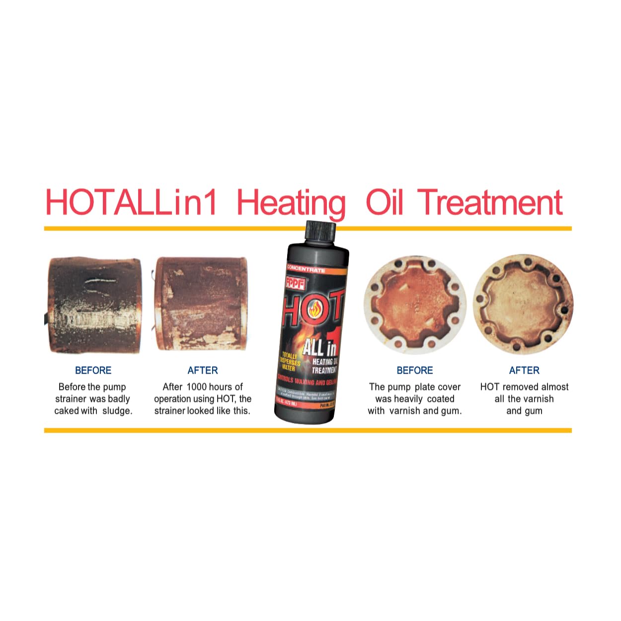 FPPF 00161 Hot All-in-1 Heating Oil Treatment, 16oz Bottle – Pack of 4