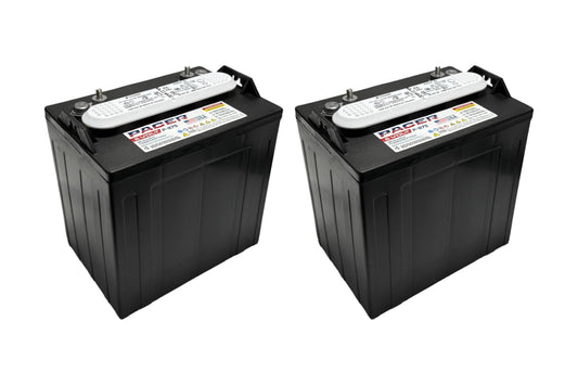(Set of 2) Pacer P-875 8 Volt 165Ah Golf Cart, Solar, Marine, RV, and Industrial Use Deep Cycle Battery - Compatible with T-875 | T875