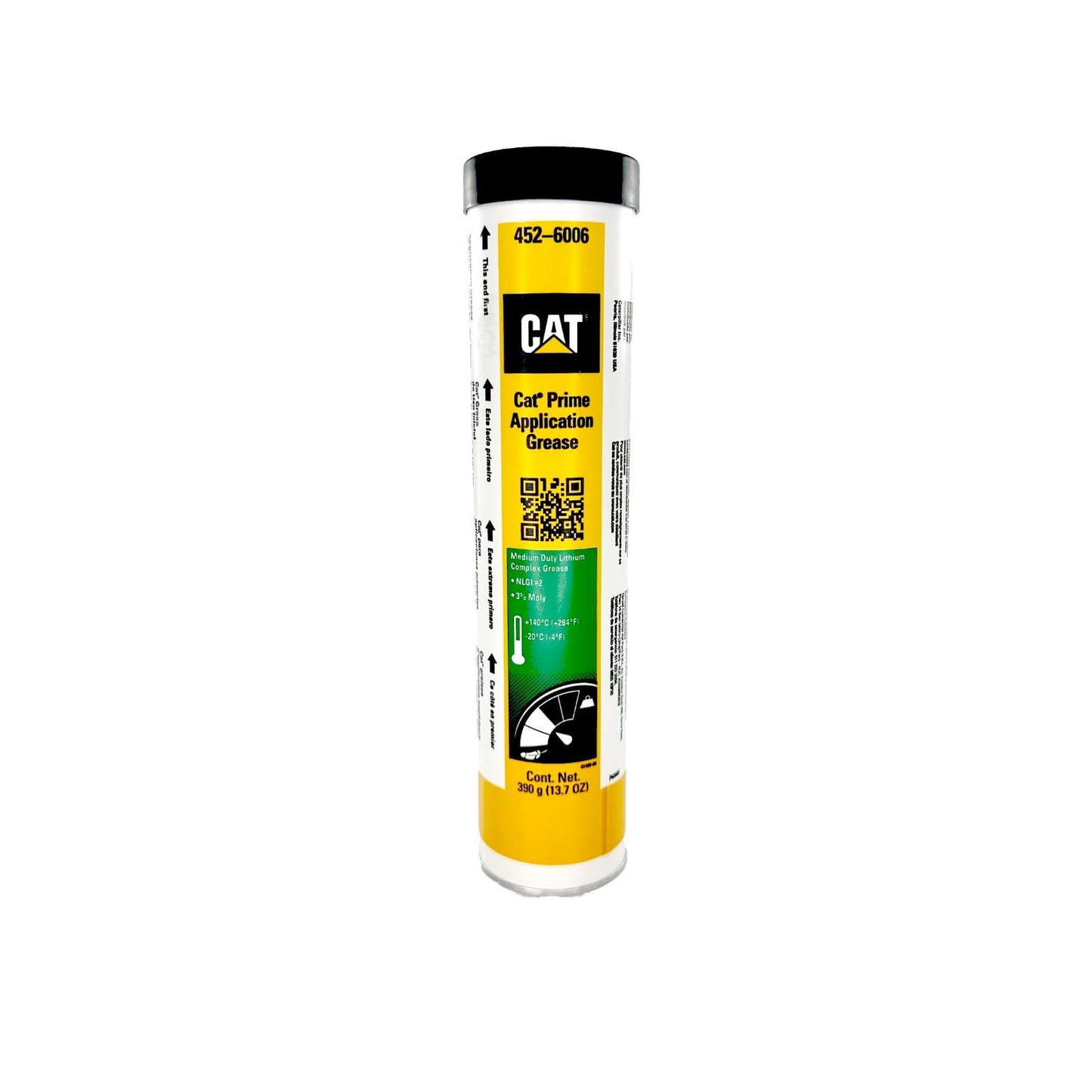 Cat 452-6006 Prime Application Grease NLGI #2, 3% Moly, 13.7 oz. | 10 Cartridges