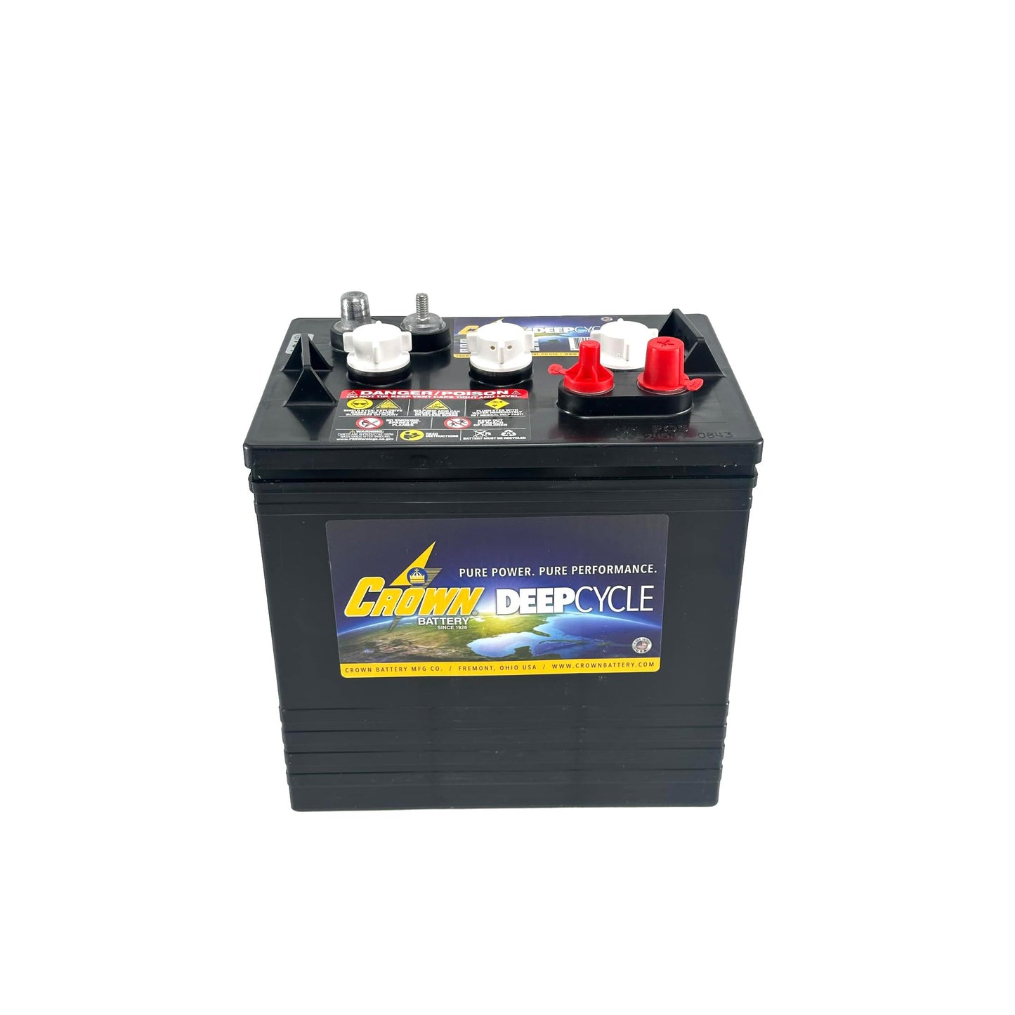 Crown Battery CR-205 6V Volt Deep Cycle Golf Cart Battery 205AH