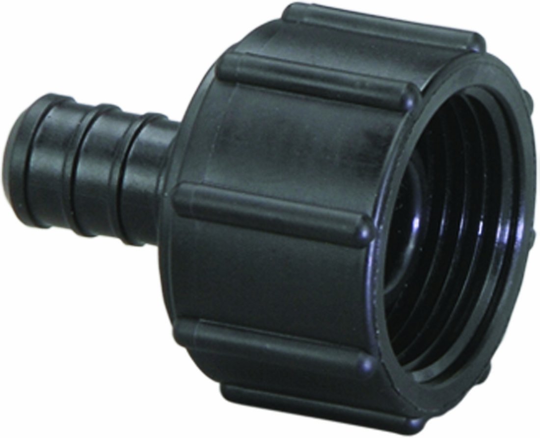 VIEGA Pureflow Zero Lead Poly Alloy Pex Crimp Port Adapter with 3/8" x 1/2" Crimp x Manabloc Port