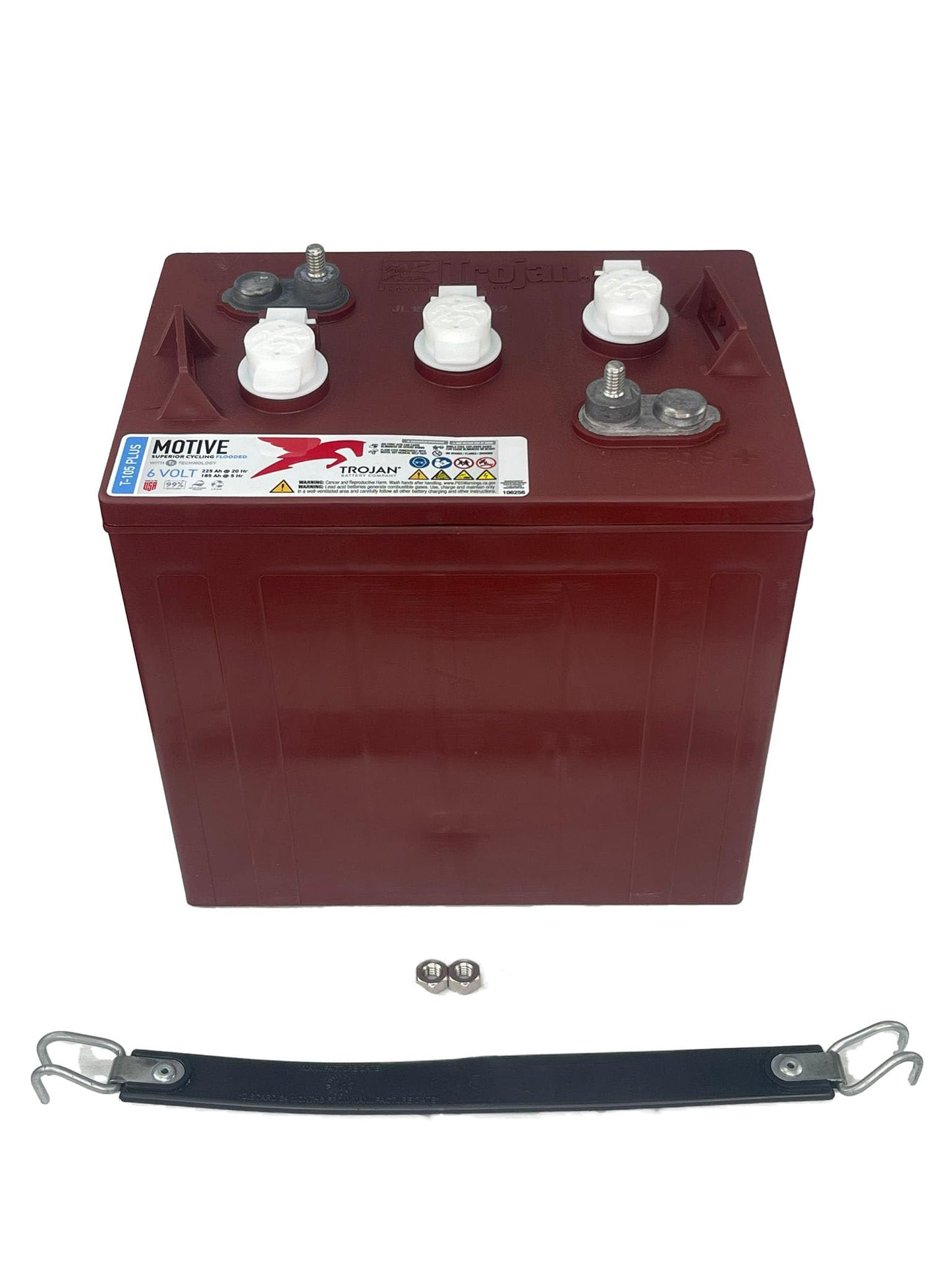 8 X TROJAN BATTERY T-105 PLUS 6V DEEP CYCLE FLOODED 225 Ah