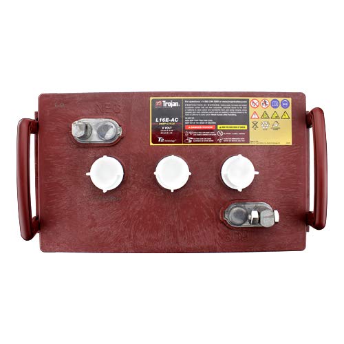 Trojan L16E-AC 370Ah Flooded Lead Acid BCI 903 Deep Cycle Battery x4