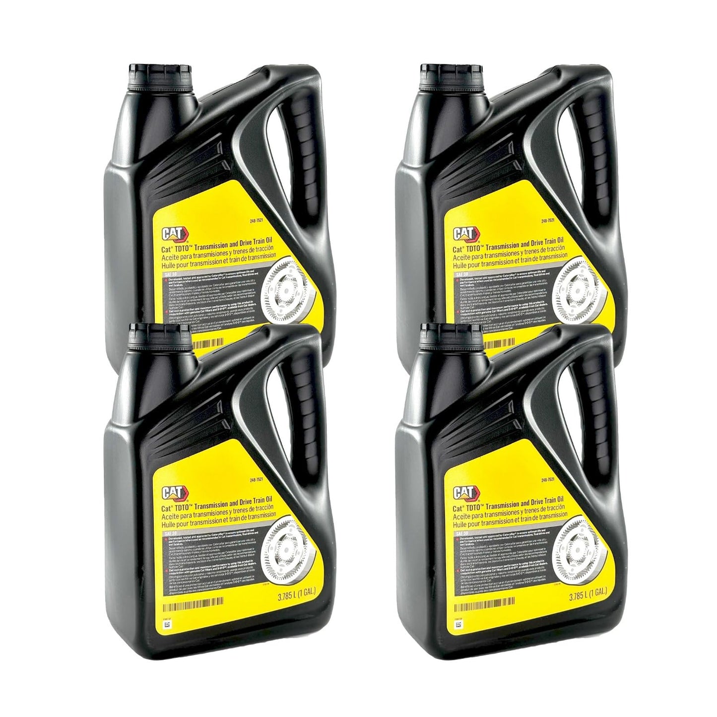 Cat 248-7521 Transmission and Drivetrain Oil TDTO 30 | Case of 4 Gallons
