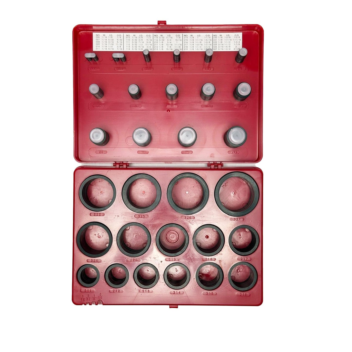 Stone River Products Standard Buna-N 70 Square Ring Kit - 382 Pieces | 30 Sizes