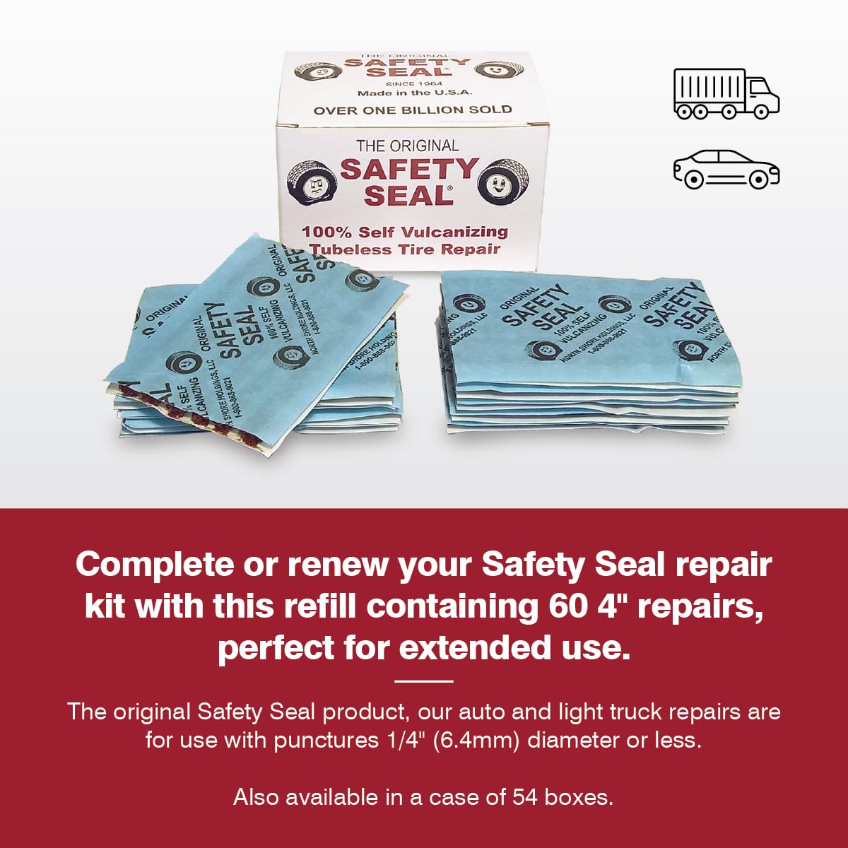 Safety Seal – Auto/LT Repair Refill, 60 Standard Repairs (4")