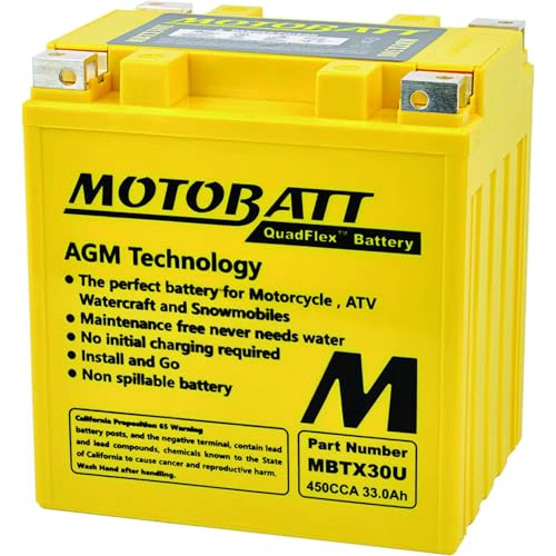 MotoBatt Db Electrical MBTX30U Battery Compatible With/Replacement For Motobatt Battery 4.7Ah