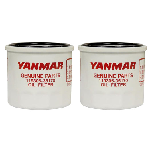 Yanmar 119305-35170 Oil Filter Assy, D68XL65 (Pack of 2)