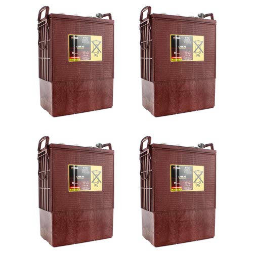 Trojan L16E-AC 370Ah Flooded Lead Acid BCI 903 Deep Cycle Battery x4