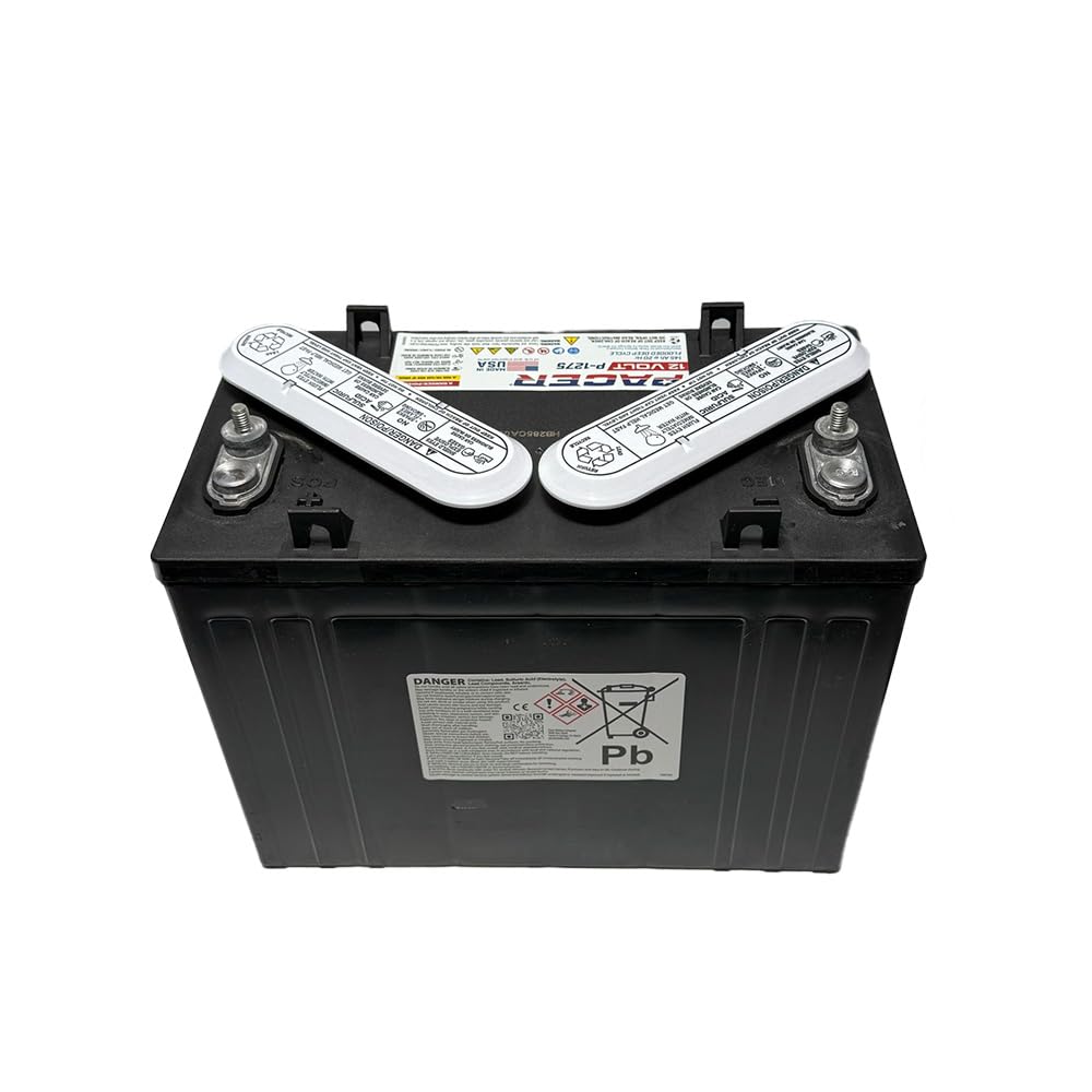 (Set of 12) Pacer P-1275 12V 145Ah Deep Cycle Golf Cart, Solar, Marine, RV, and Industrial Use Battery. Compatible with Trojan T-1275 | T1275