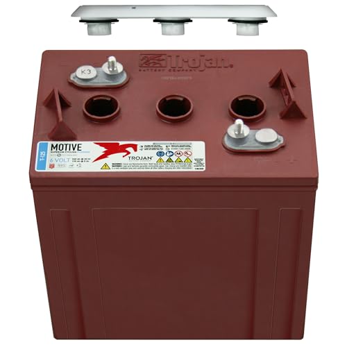 Trojan T-125 240Ah, 6V Deep Cycle Battery - 8 Pack