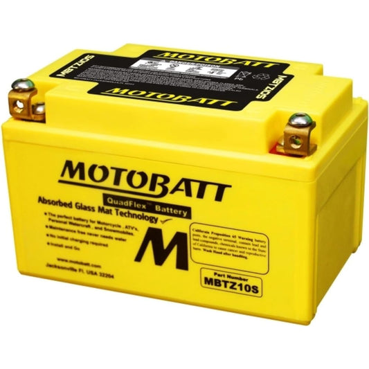 MBTZ10S MOTOBATT Quadflex AGM Bike Battery 12V 8Ah